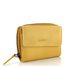 Kožená peněženka se šikmou kapsou žlutá HB-10/18