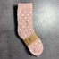 Dámské zimní ponožky s vlnou šedá/růžová 37884