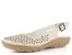 Rieker světlé prořezávané baleríny s volnou patou 44861-60