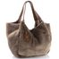 Rieker kožešinková shopper kabelka s etují taupe H1053-64