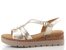 Gabor metalické sandály na klínu puder 82.707.82