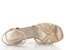 Menbur společenské sandály se zdobeným podpatkem Oro/Gold 25796