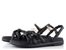 Wonders páskové sandály Negro B-7432