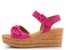 Gabor růžové semišové sandály na klínu 44.653.10