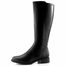 Tamaris hladké kožené kozačky black 1-25550-47