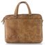 Luxusní kožená business taška camel LG-5007