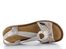 Rieker metalické sandále s gumičkou Rose-Metallic 608B4-90