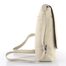 Dámská kožená crossbody kabelka s klopou Offwhite LG 046