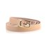 Dámský kožený opasek béžový se sponou ve zlaté barvě 203Z-07
