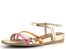 Tamaris pásikové sandále Gold Comb 1-28133-42