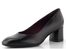 Tamaris lodičky se širokým podpatkem black leather 1-22437-47