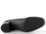 Caprice černé kožené lodičky na širokém podpatku 9-22405-45-022