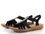 Rieker černé sandály s gumičkami V2870-00
