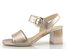 Gabor metalické sandály na podpatku Puder 61.700.62