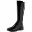 Tamaris hladké kožené kozačky black 1-25550-47