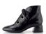 Hispanitas lakovaný šněrovací kotník na podpatku Varsovia black HI265052