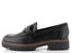 Tamaris mokasíny na vysokej podošve black leather 1-24722-43