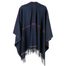 Högl luxusní vlněný pléd s kašmírem - pončo darkblue 0-196200-3500