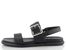 Wonders kožené páskové sandály Negro BT-8903