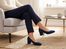 Tamaris lodičky se širokým podpatkem navy suede 1-22437-47