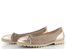 Gabor semišové baleríny s metalickou špičkou a patou béžové 64.100.12