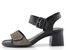 Remonte černé sandály na podpatku D1K51-04