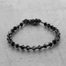 Náramek z broušených korálků černý