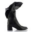 Tamaris hladké kozačky na podpatku black 1-25540-45