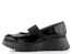 Wonders lakované slip-on polobotky na klínku Negro C-7311