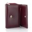 Kožená peněženka se zipovou kapsou vínová 50453