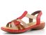 Rieker sandály s proplétanými pásky béžovo-červené 65918-33