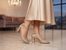 Tamaris lodičky s členkovým pásikom Lt. gold glam 1-24432-41