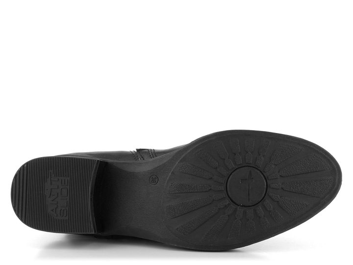 Tamaris černý kotník Black Plain 1-25323-29