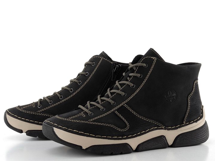 Rieker šněrovací kotník černý 45906-00