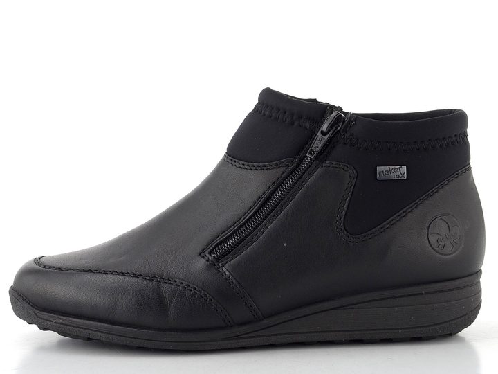 Rieker zipový kotník s membránou černý 47270-00