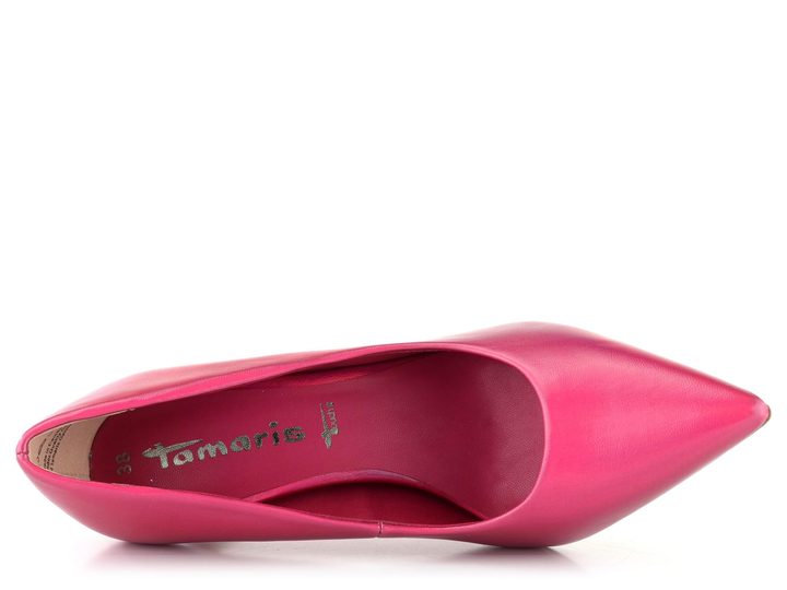 Tamaris lodičky na jehlovém podpatku Fuxia Metallic 1-22423-20