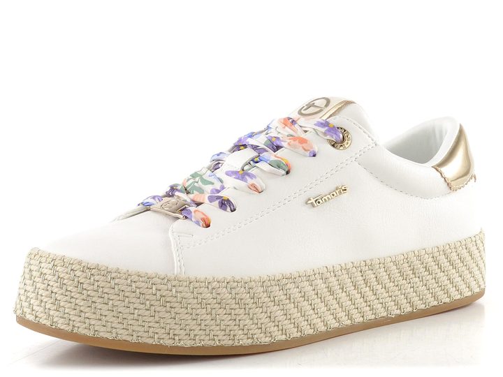 Tamaris tenisky na platformě white 1-23713-42