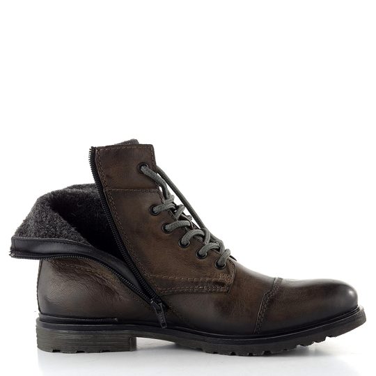 Bugatti pánský kotník černo-hnědý 325-A0U3F-3514