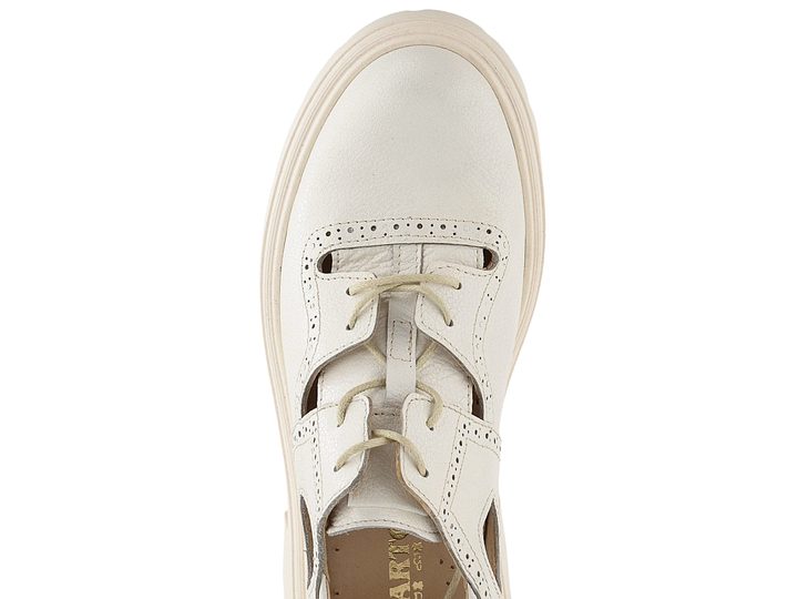 Barton dámske poltopánky prerezávané krémové 2356