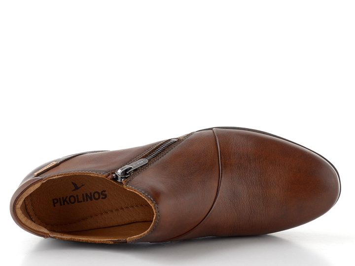Pikolinos dámské zipové polobotky na podpatku Malaga cuero W6W-5902C1