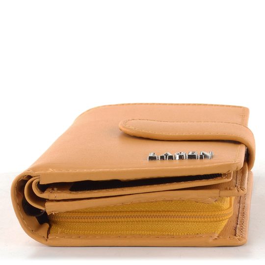 Dámská peněženka se zápinkou žlutá 50313