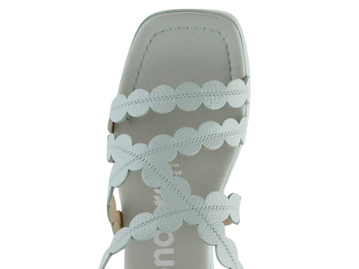 Wonders sandály na podpatku lakované Aqua D-1013