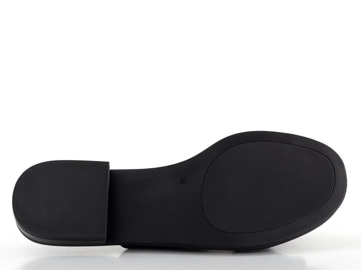 Caprice černé kožené pantofle 9-27100-42