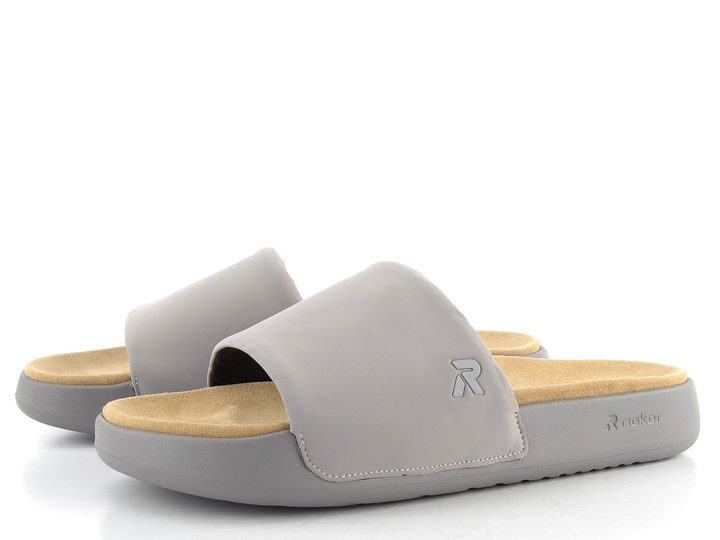 Rieker pánské pantofle šedé U3250-40
