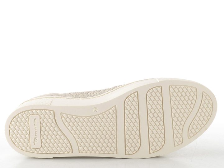 Tamaris prozouvací mokasíny na rovné podešvi ivory glam 1-24704-42