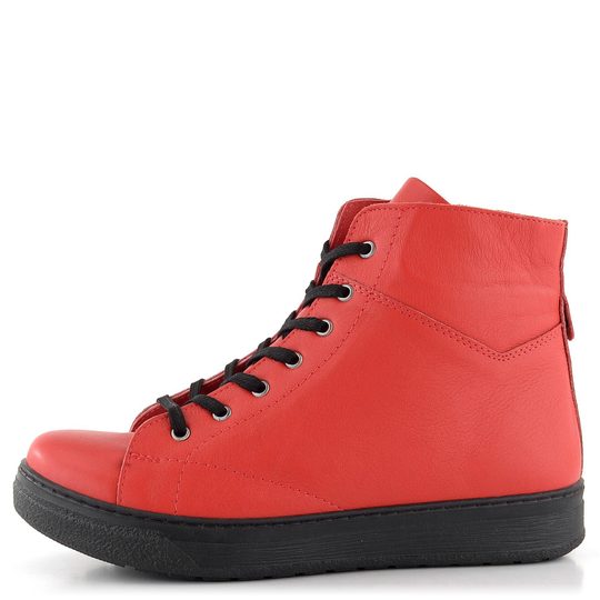 Looke červený kožený kotník Joie L0641-12