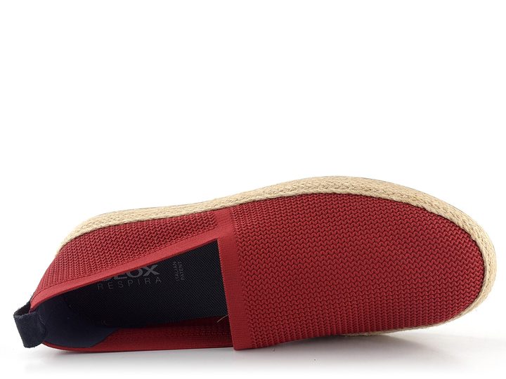 Geox pánske mokasíny Pantelleria Dk Red U35DWB0006KC7004