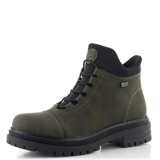Rieker šněrovací kotník s membránou forest/schwarz Y3163-54