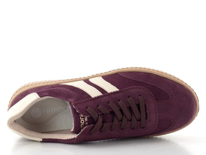Remonte široké fialové tenisky brombeer/cotton D3E00-30