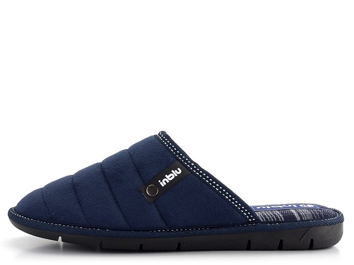 Inblu pánske domáce papuče s plnou špičkou modré Blu 91000027